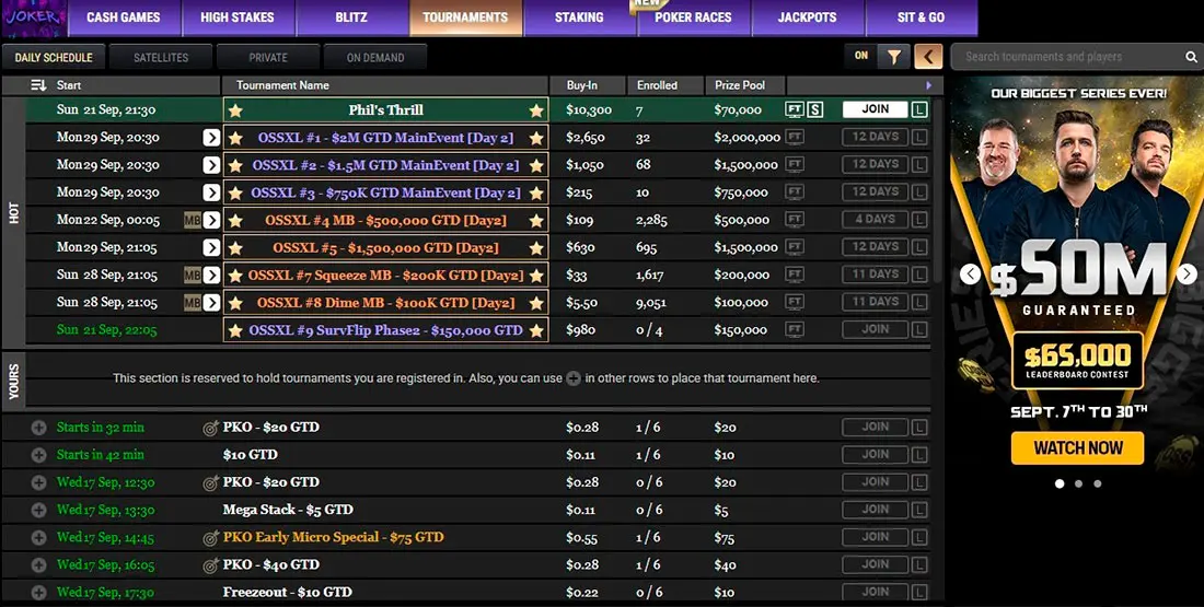 Acr Poker Mtt Lobby