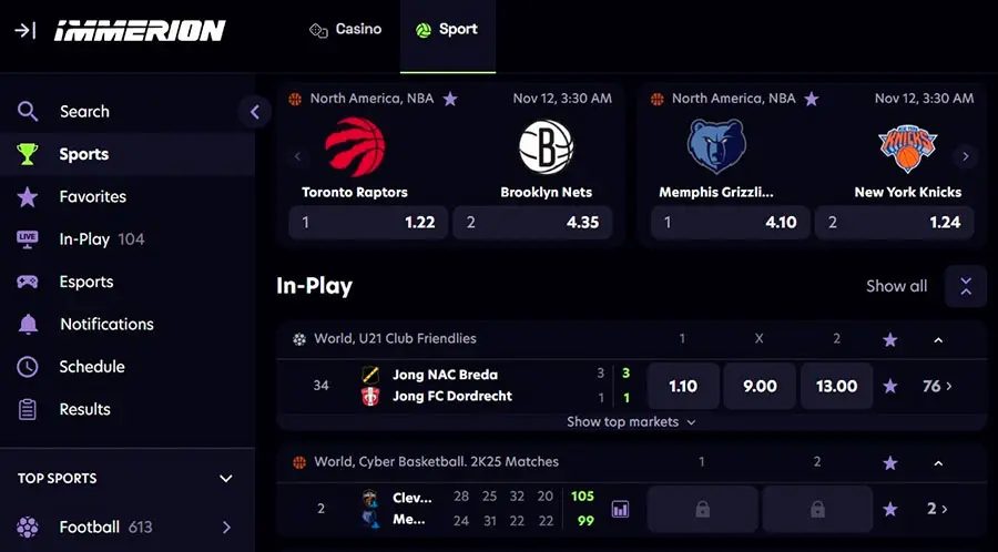 Immerion Betting