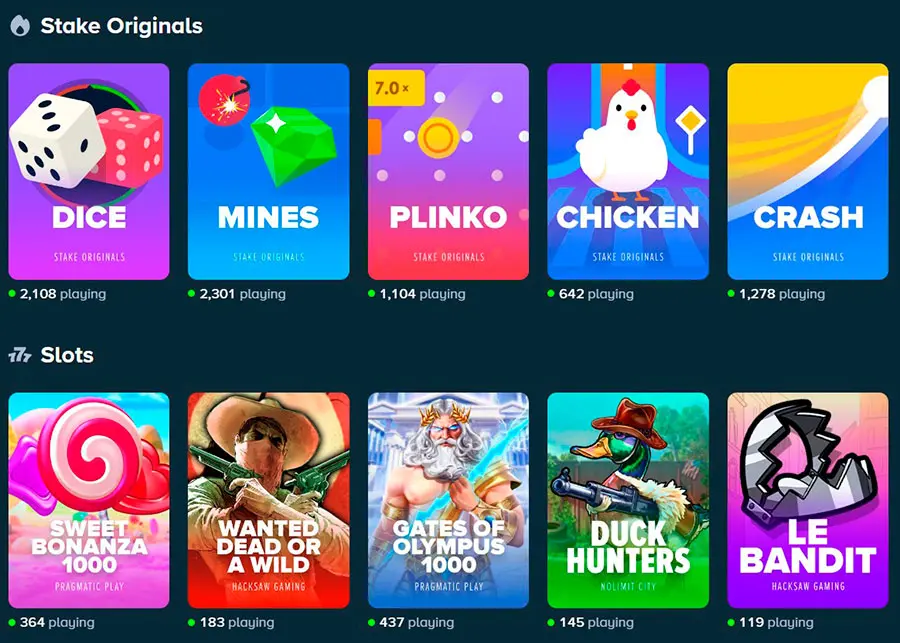 Stake Casino Games