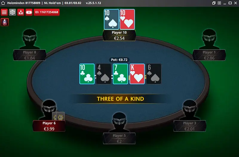 Table New Poker Client I Poker Network